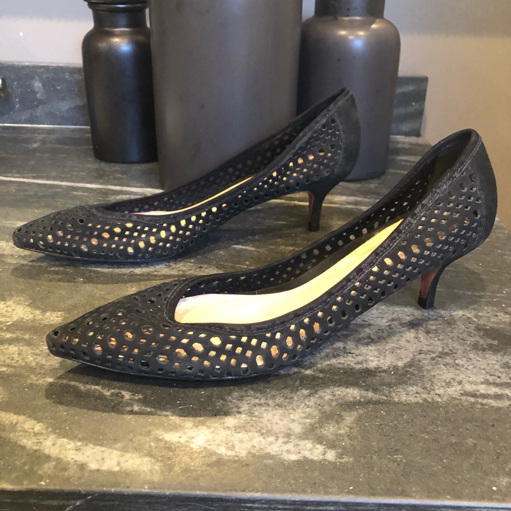 Schutz Black Mesh Shoes - Picture 2 of 7